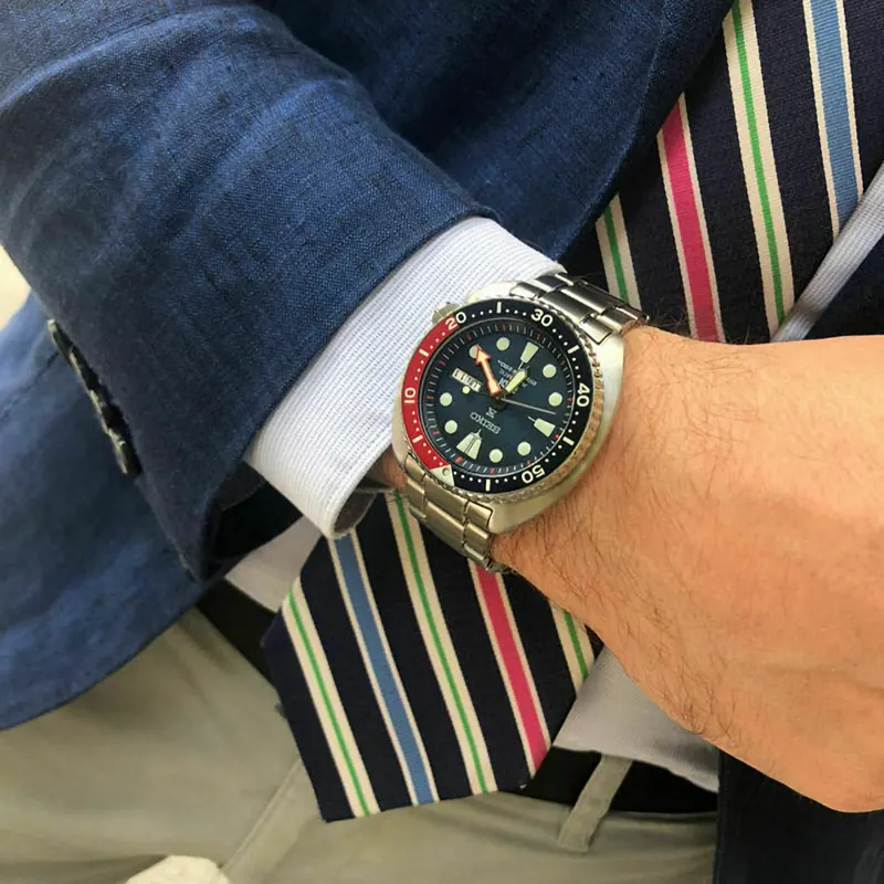Seiko Prospex Pepsi Sea Padi Blue Dial Men's Watch- SRPE99K1